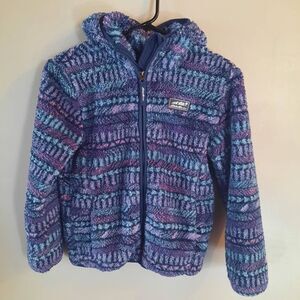 Girls Eddie Bauer Sherpa Hooded Jacket Size 10/12